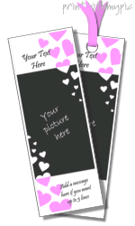 Printable bookmark templates