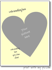 Simple shape photo frame templates