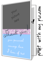 Printable thank you card templates